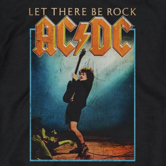 ACDC Let There Be Rock Crewneck Sweatshirt Classic Rock Band Music Pullover 05 - Picture 2 of 5